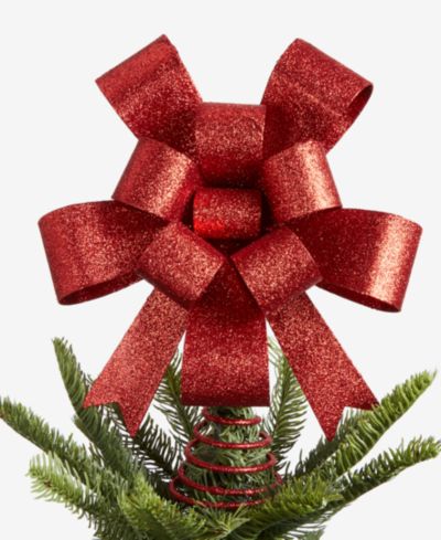 Декоративный топпер для елки Holiday Lane Heritage Red Glitter