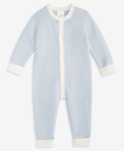 First Impressions Everyday Baby Essentials Baby Striped Cotton Coverall, Macy's Exclusive