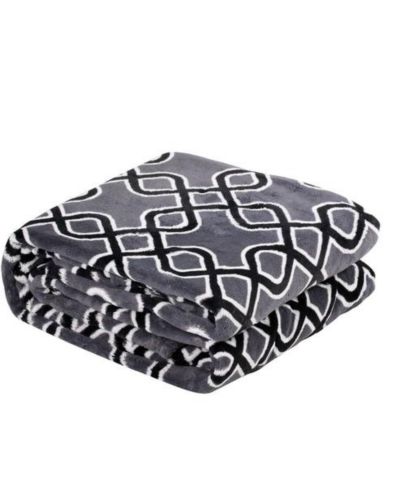 HappyCare Textiles Grey Ultra-soft Blanket, 50x70 inches