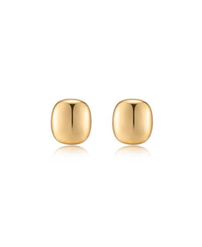 ETTIKA Minimal Curved Square Stud Earrings