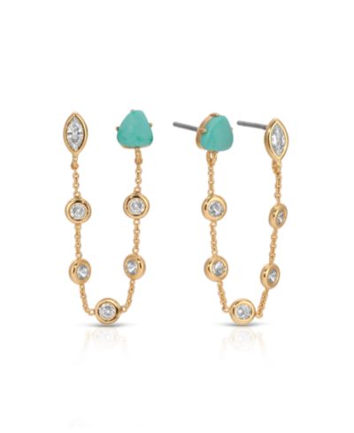 ETTIKA Серьги с двойным проколом Turquoise