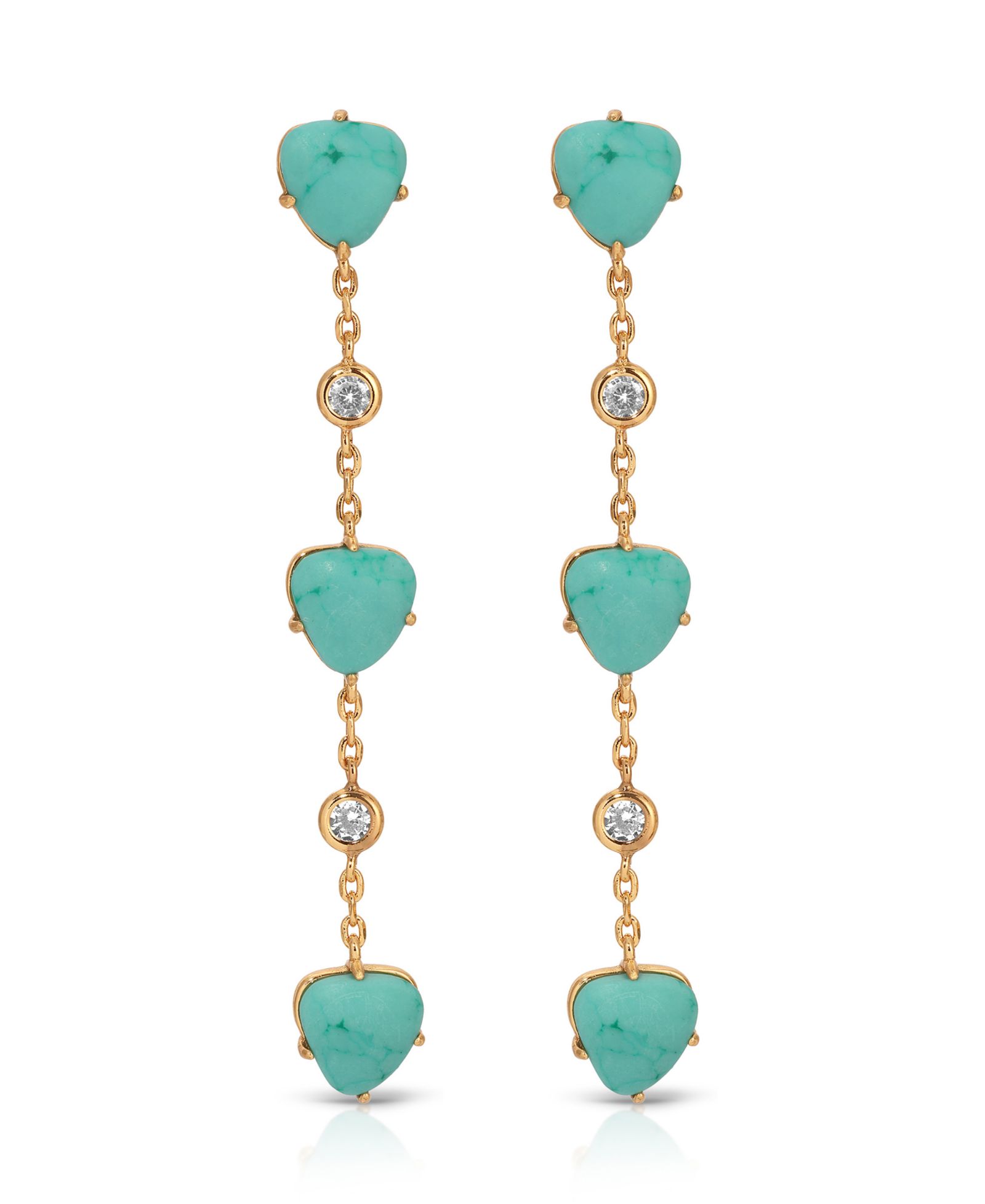 Серьги ETTIKA Turquoise Solstice Dangle