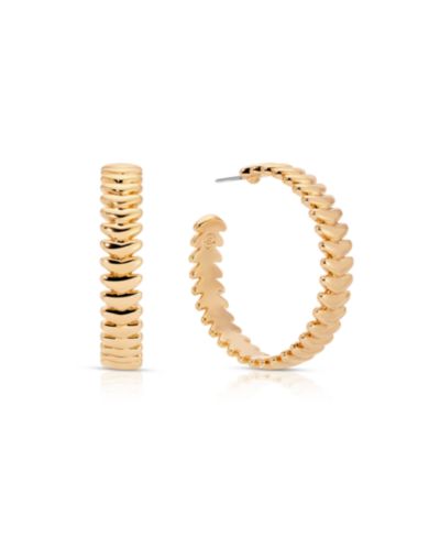 ETTIKA Large Metal Moderna Hoops