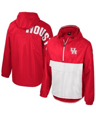 Colosseum Men's Red Houston Cougars Reloaded Anorak Half-Zip Jacket