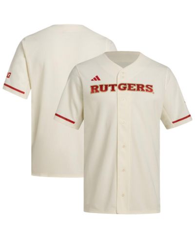 Мужская реплика бейсбольной джерси Adidas Cream Rutgers Scarlet Knights