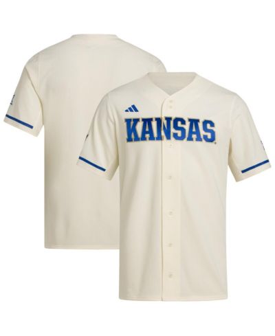 Мужская бейсбольная джерси Adidas Cream Kansas Jayhawks Replica Baseball Jersey
