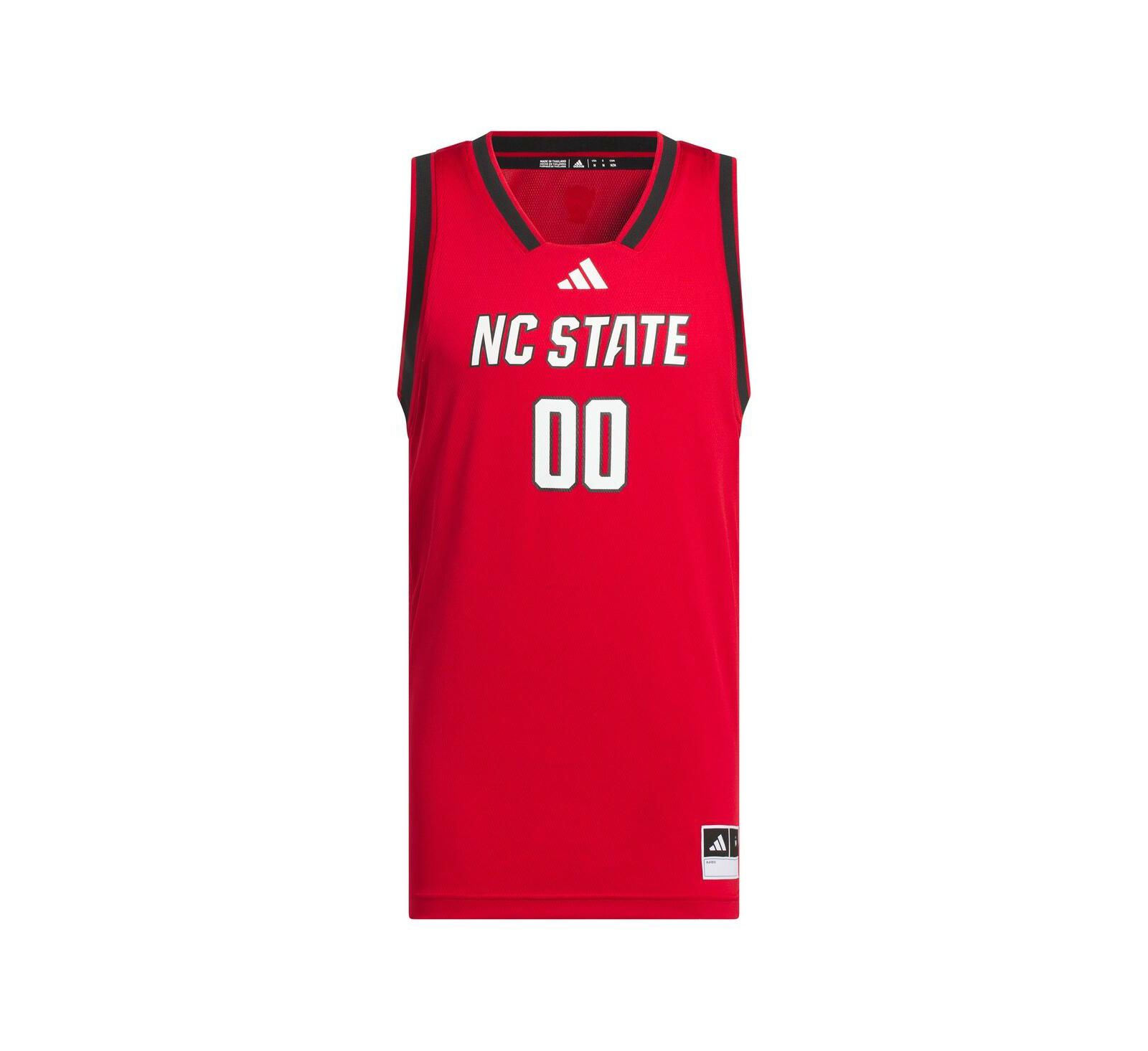 Мужская джерси adidas 00 Red NC State Wolfpack Replica Swingman