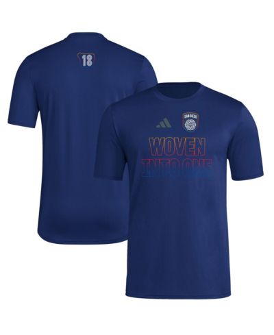 Мужская футболка adidas Navy San Diego FC 2025 Jersey Hook AEROREADY T-Shirt
