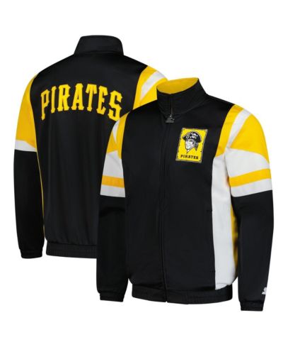 Starter Мужской Black/Gold Pittsburgh Pirates Contender Tricot Full-Zip Track Jacket