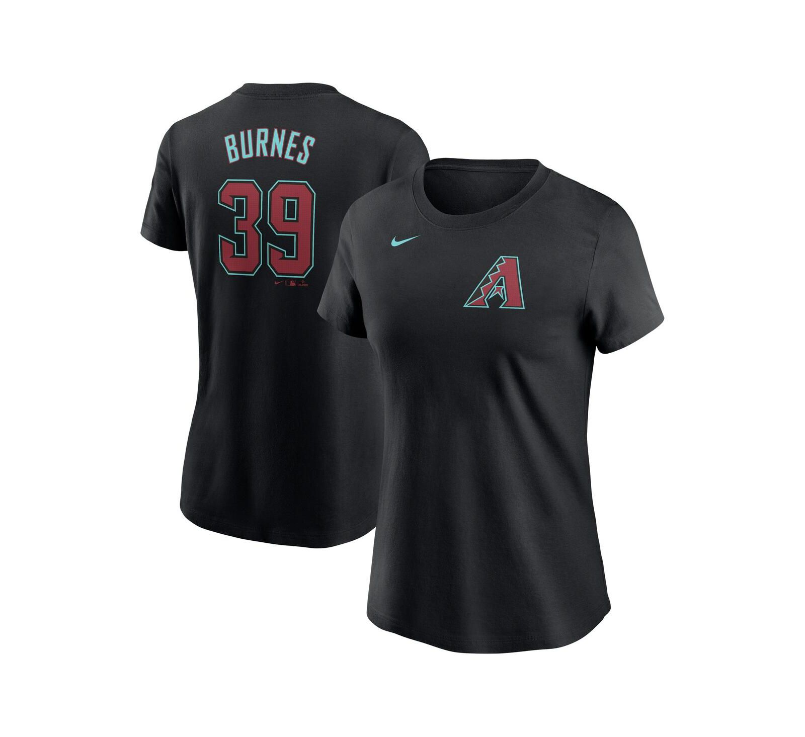 Nike Women's Corbin Burnes Black Arizona Diamondbacks Fuse Name & Number T-Shirt