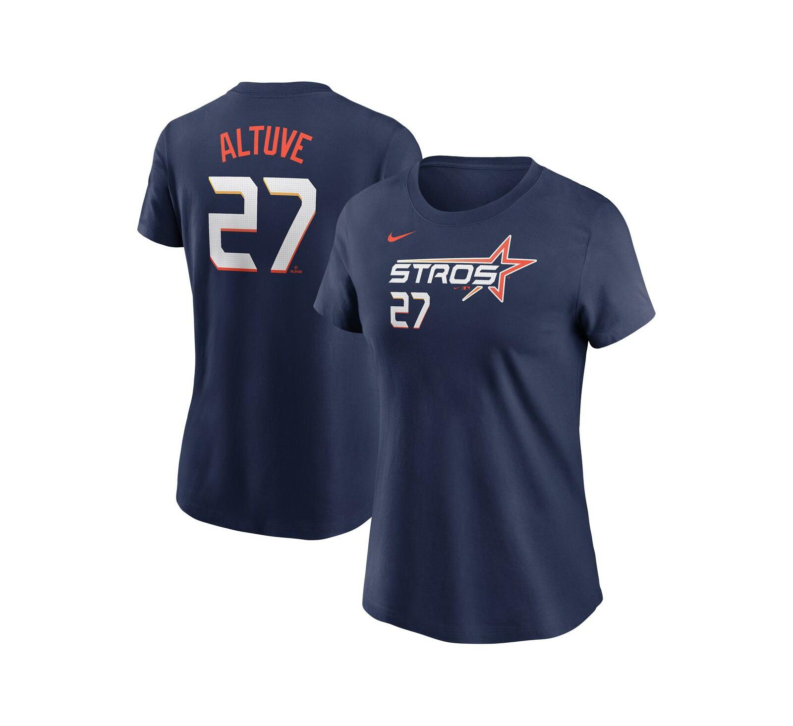 Nike Women's Jose Altuve Navy Houston Astros 2025 City Connect Fuse Name & Number T-Shirt