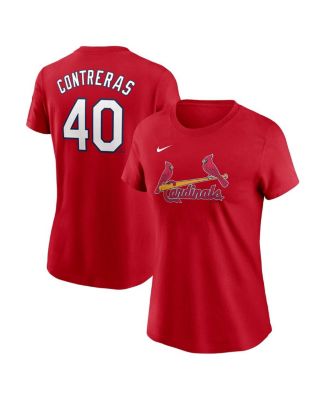 Nike Женская футболка Nike Willson Contreras Red St. Louis Cardinals Fuse