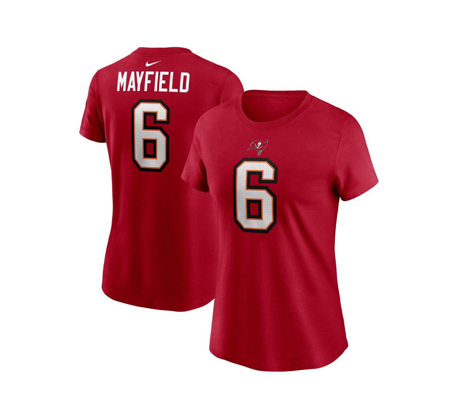 Nike Women's Baker Mayfield Red Tampa Bay Buccaneers Player Name & Number T-Shirt