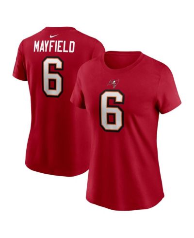 Женская футболка Nike Baker Mayfield Red Tampa Bay Buccaneers Player Name & Number