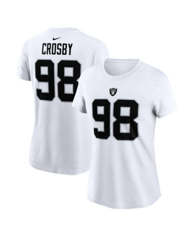 Nike Женская футболка Maxx Crosby White Las Vegas Raiders Player Name & Number