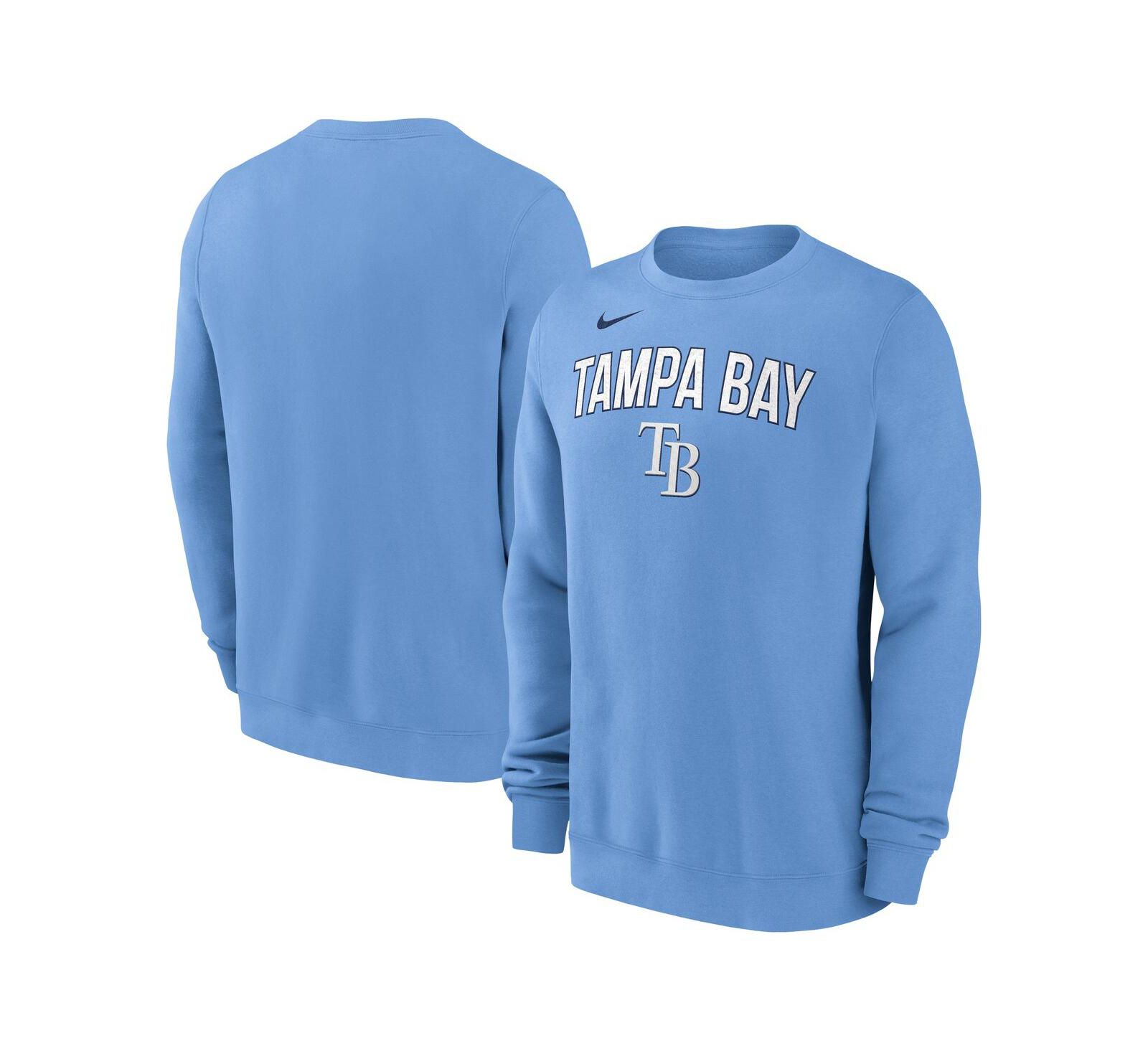 Nike Men's Light Blue Tampa Bay Rays Pullover Sweatshirt