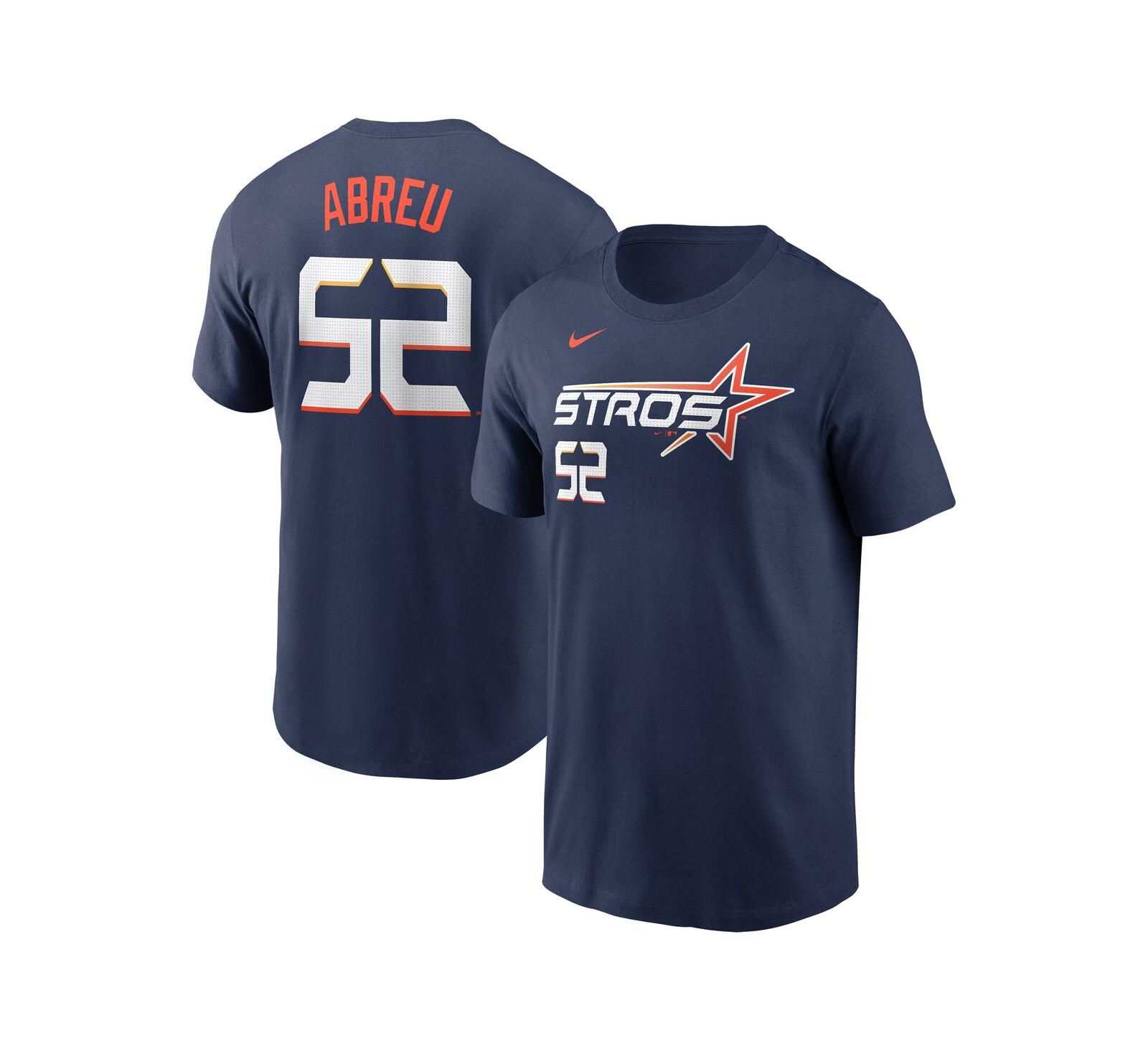 Nike Мужская футболка Bryan Abreu Navy Houston Astros 2025 City Connect