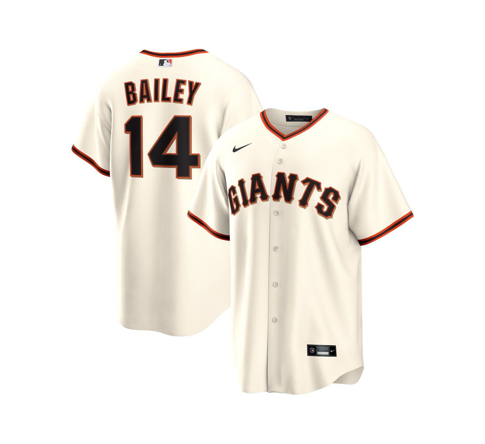 Nike Мужская джерси San Francisco Giants Home Replica Patrick Bailey Cream