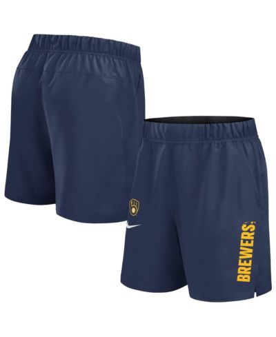 Мужские спортивные шорты Nike Navy Milwaukee Brewers Woven Victory Performance