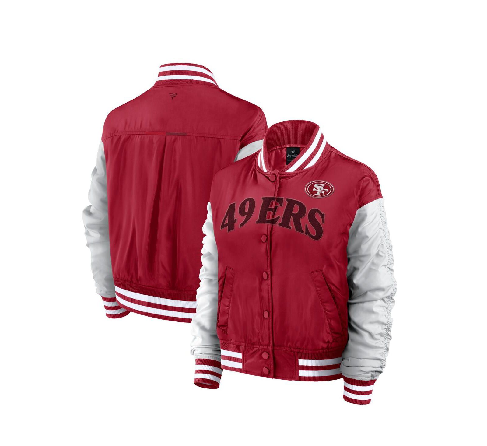 Fanatics Women's Scarlet San Francisco 49ers Elements Wave Full-Snap Jacket