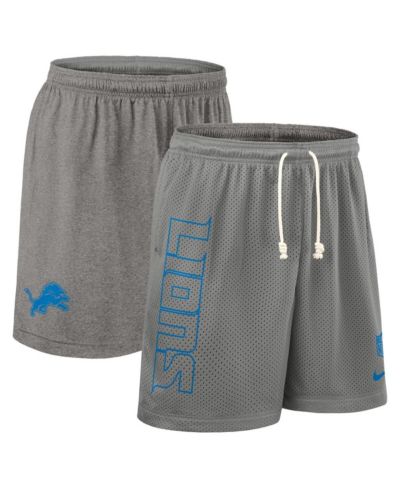 Мужские шорты Nike Gray Detroit Lions Sideline Reversible Performance