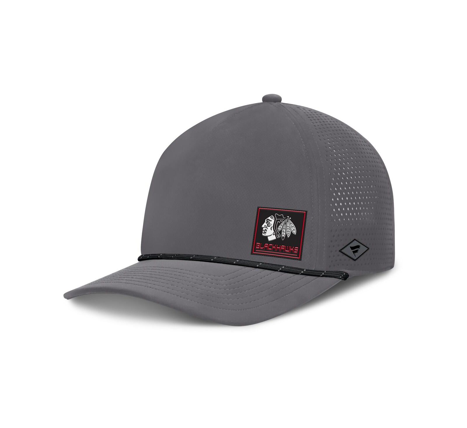 Fanatics Мужская кепка Chicago Blackhawks Captain Rope Adjustable Gray