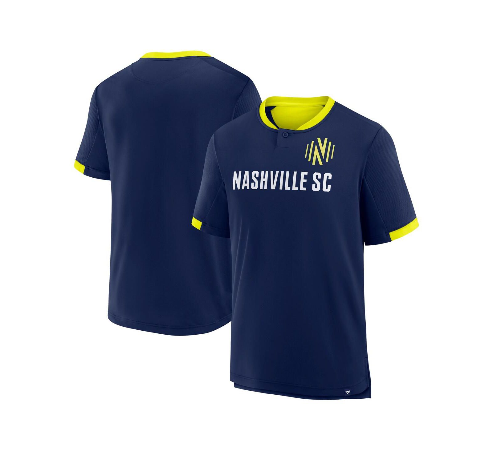 Fanatics Men's Navy Nashville SC Stoppage Time Striker T-Shirt