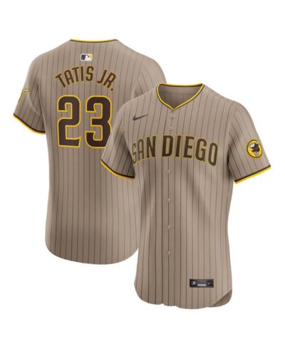 Мужская джерси Nike Fernando Tatis Jr. Sand San Diego Padres Alternate Elite Player