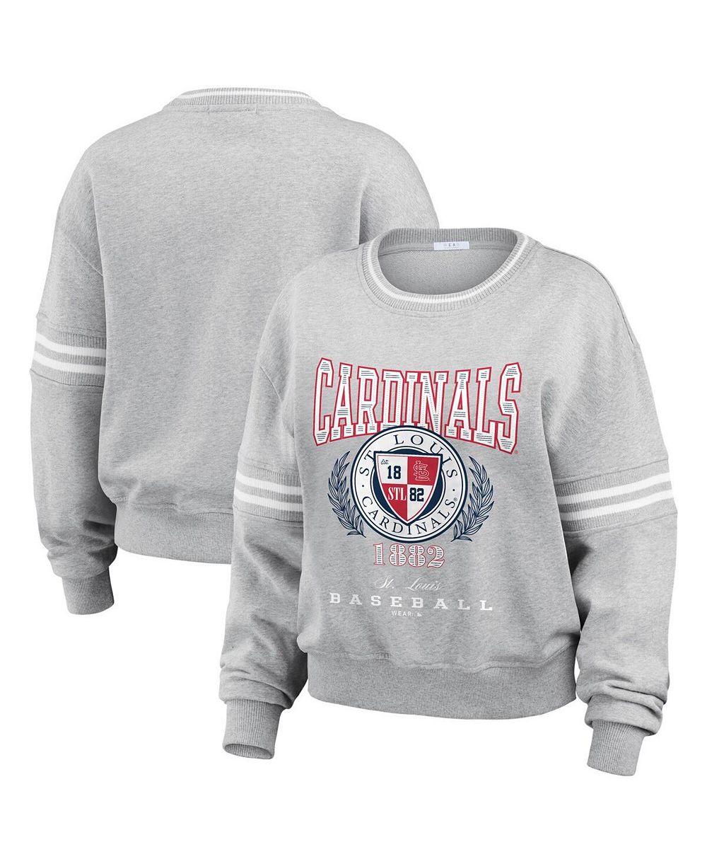 WEAR by Erin Andrews Женская толстовка St. Louis Cardinals Domestic Crest Pullover
