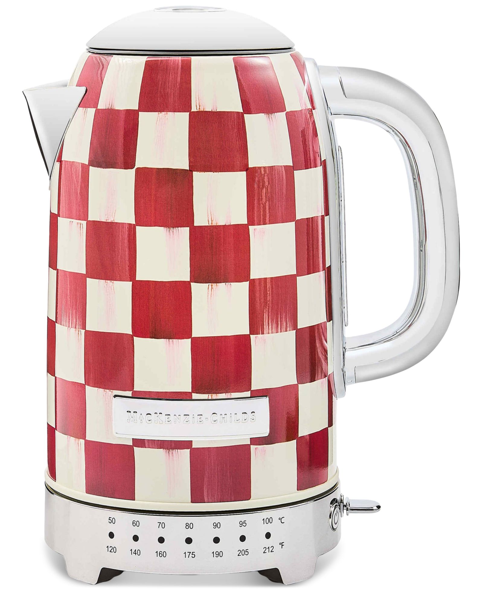 MacKenzie-Childs Cherry Check Electric Kettle