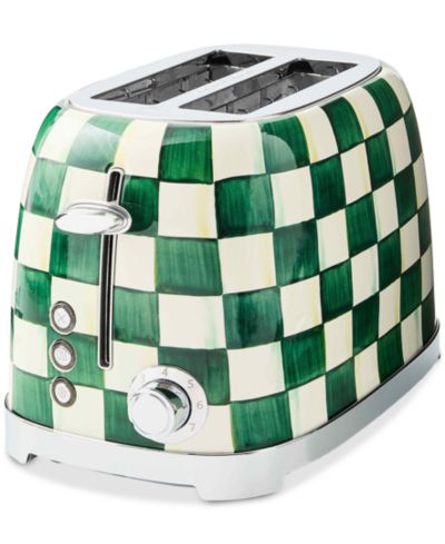 MacKenzie-Childs Emerald Check 2-Slice Toaster