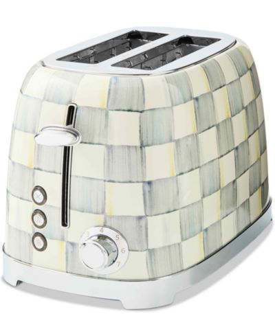 MacKenzie-Childs Sterling Check 2-Slice Toaster