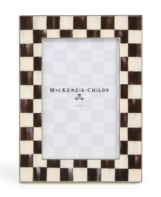 MacKenzie-Childs Courtly Check Silver Plated Frame, 4" x 6"