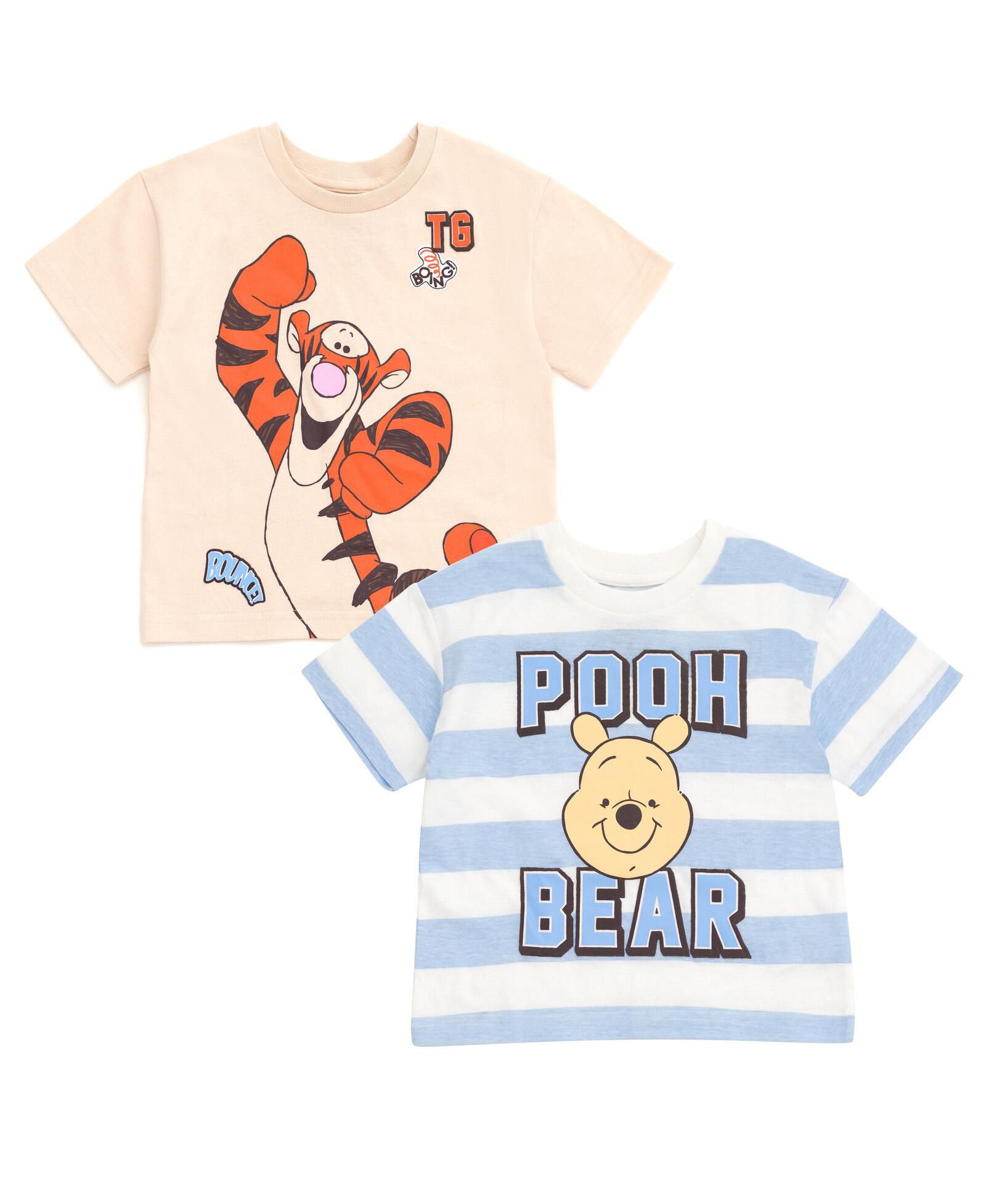Winnie the Pooh Little Boys 2-Pack Short Sleeve Graphic T-Shirts