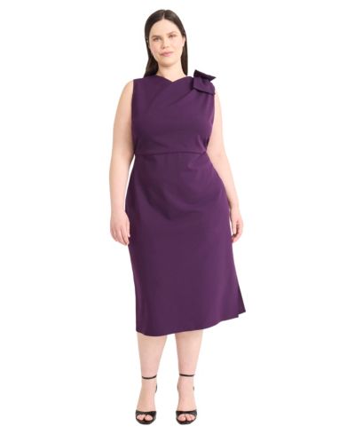 Maggy London Plus Size Sleeveless A-Line Dress