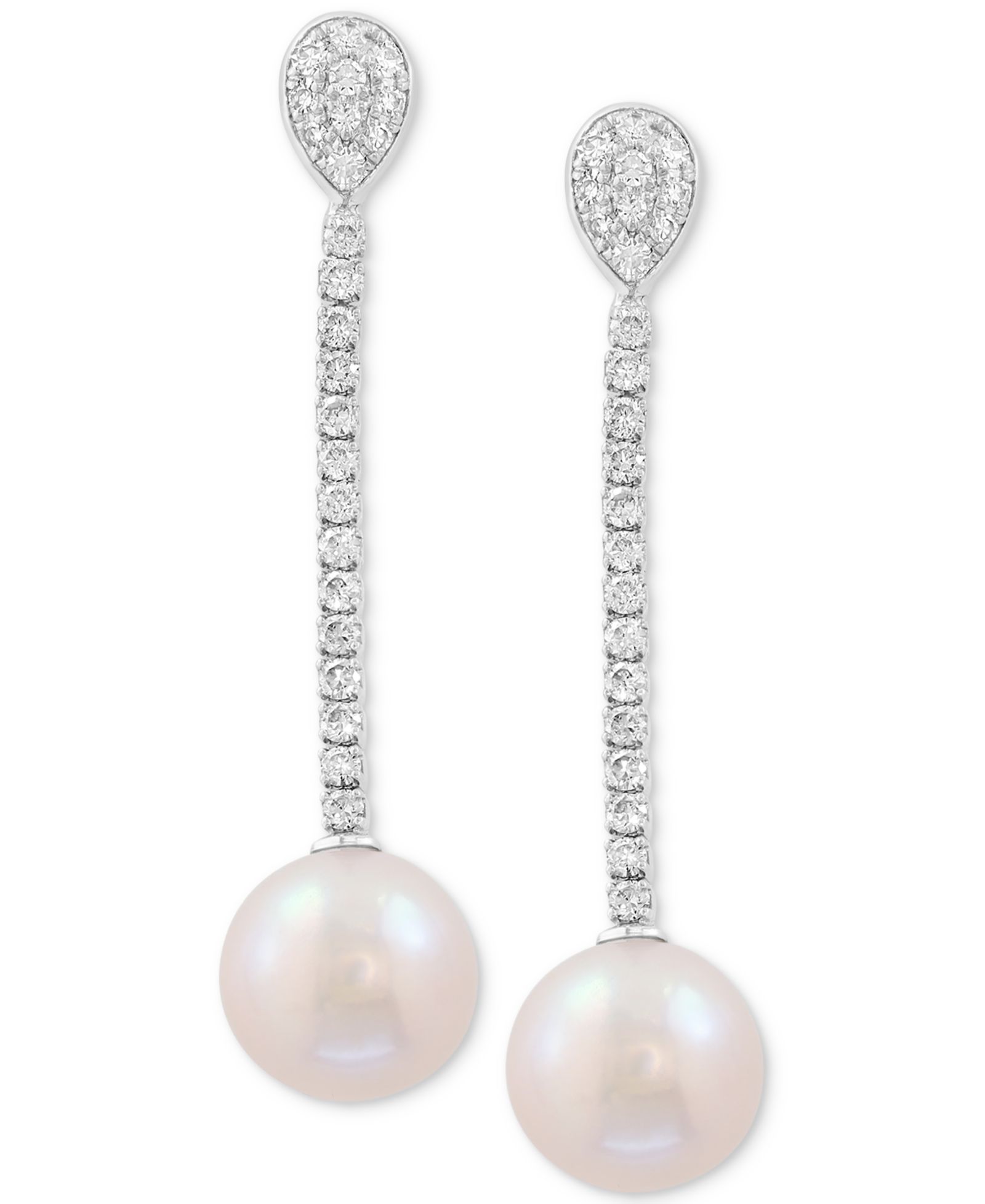 Серьги EFFY Collection с жемчугом и бриллиантами