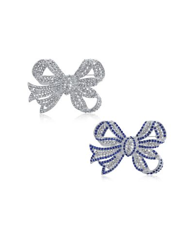Bling Jewelry брошь-заколка Victorian Style Crystal Filigree Ribbon