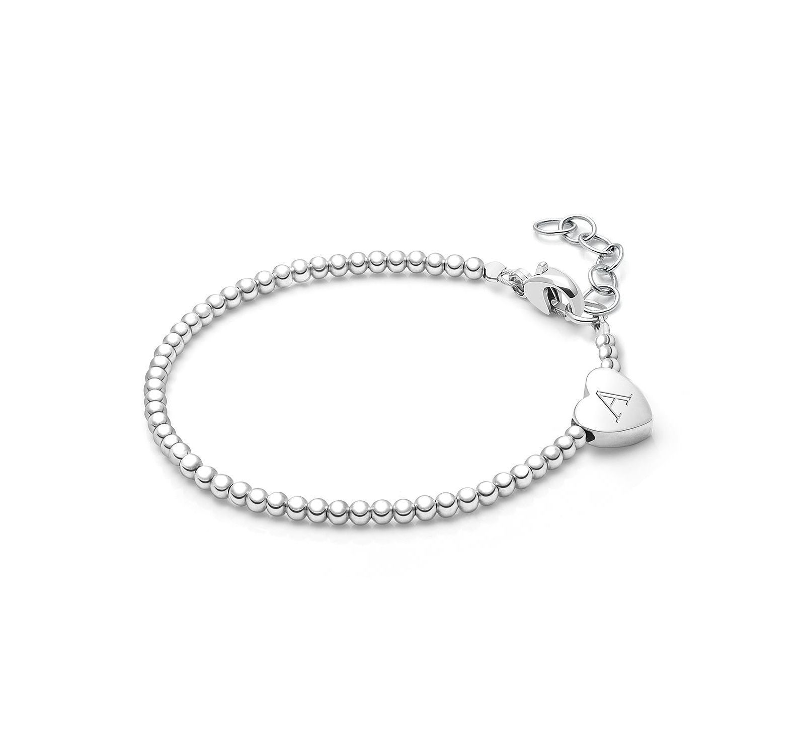 Tiny Blessings Браслет с гравировкой сердца из стерлингового серебра