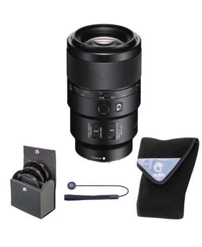 Объектив Sony FE 90mm f/2.8 Macro G OSS с комплектом фильтров Digital Essentials 62mm и чехлом 15x15"