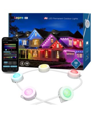 Уличная гирлянда Lepro RGBIC AI Smart APP Control, 50 Foot 30 Light