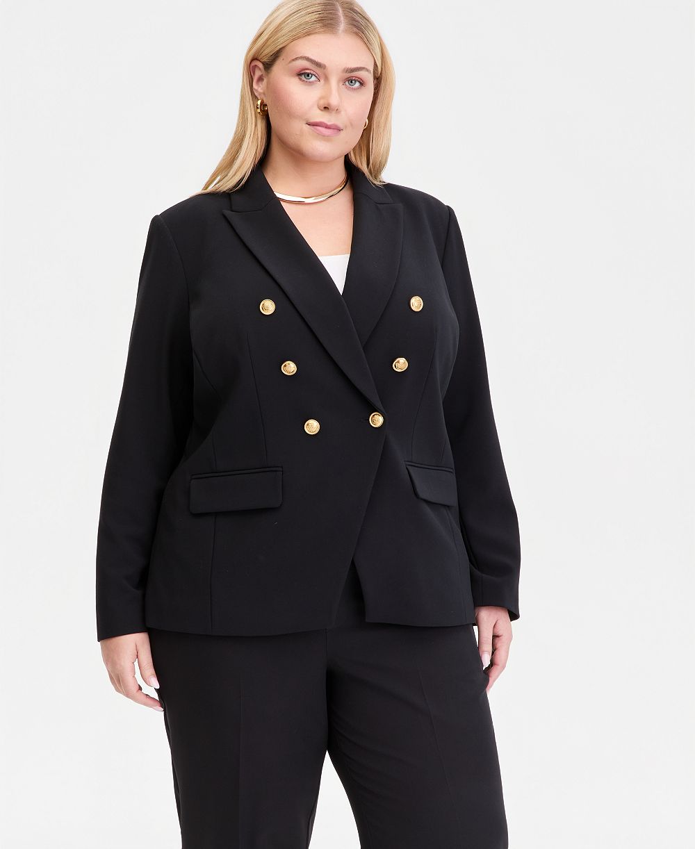 Женский блейзер Plus Size I.N.C. International Concepts с искусственной двубортной застежкой