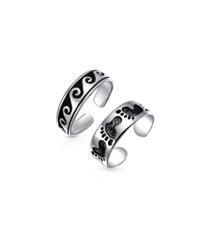 Кольцо для пальца Bling Jewelry с морскими волнами из серебра .925