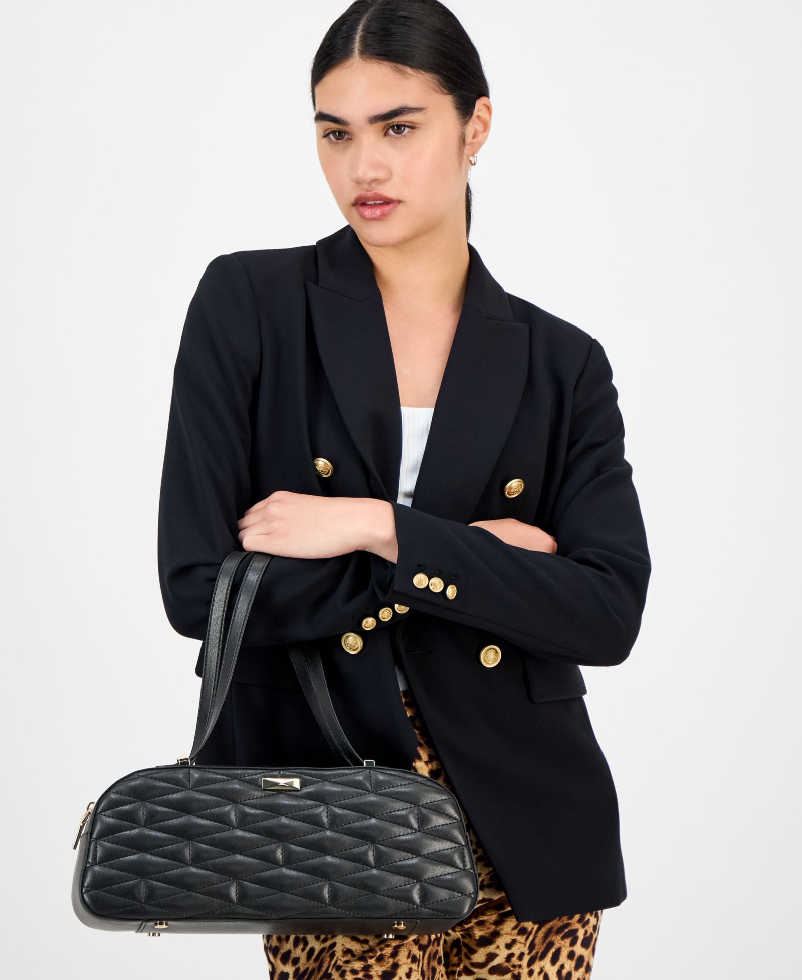 I.N.C. International Concepts Nedda Quilted Satchel, Exclusively at Macy's