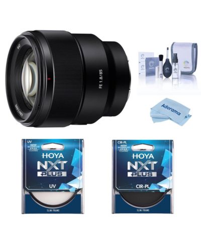 Объектив Sony FE 85mm f/1.8 для Sony E с набором фильтров Hoya 67mm UV+CPL