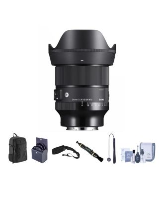 Sigma Объектив 24mm f/1.4 DG DN Art для Sony E с рюкзаком, ремнем и набором фильтров