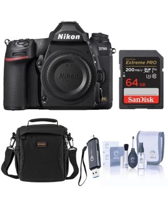 Зеркальный фотоаппарат Nikon D780 FX-Format DSLR с комплектом 64GB Memory Card, Card Reader и Shoulder Bag