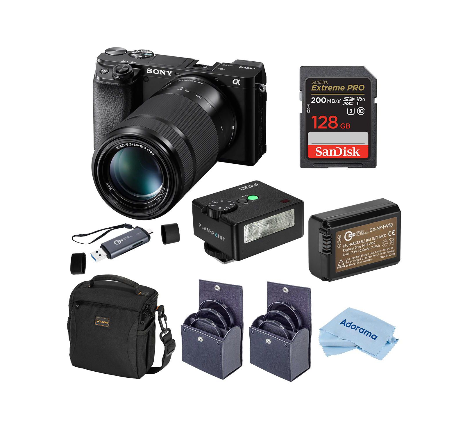 Sony Alpha a6100 24.2MP 4K Mirrorless Camera Bundle