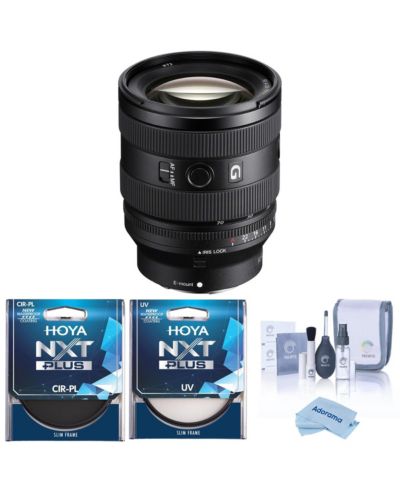 Sony FE 20-70mm f/4 G Lens, Bundle with Tiffen 72mm UV and CPL Filters