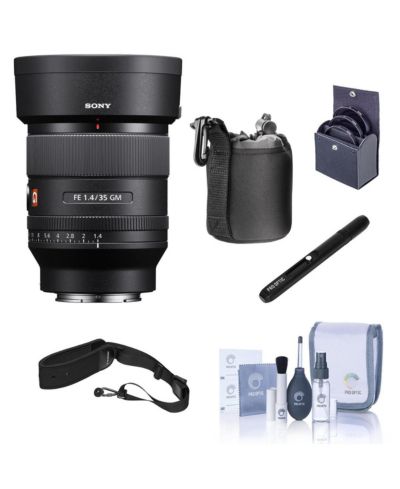 Sony Объектив FE 35mm f/1.4 GM с комплектом фильтров 67mm, ремешком, чехлом и набором для чистки