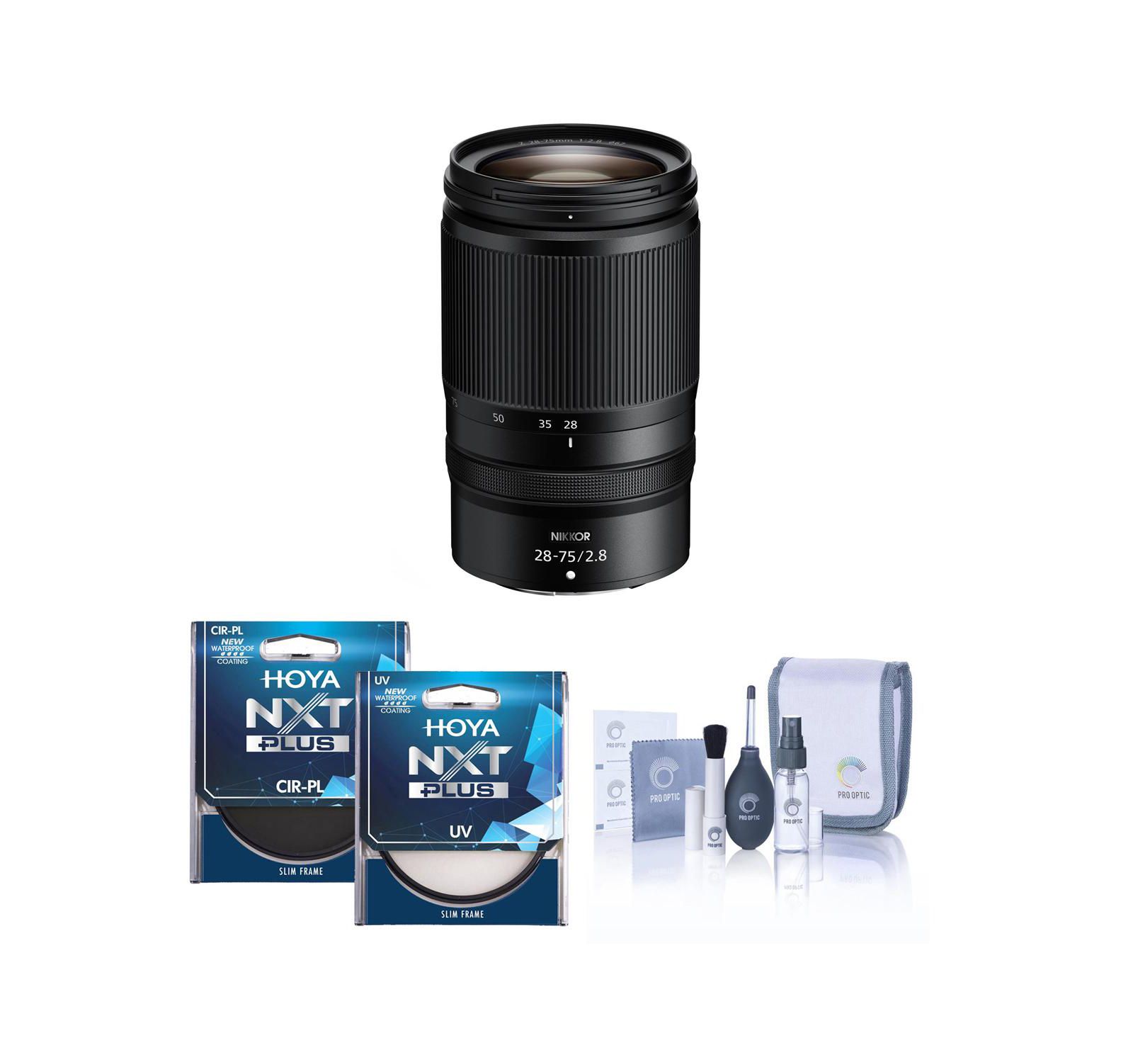 Nikon NIKKOR Z 28-75mm f/2.8 Lens, Bundle with Tiffen 67mm UV  CPL Filters